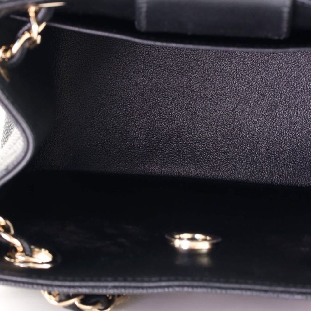 Chanel CC Square Bucket Tote Quilted Caviar Mini Black - Picture 6 of 7